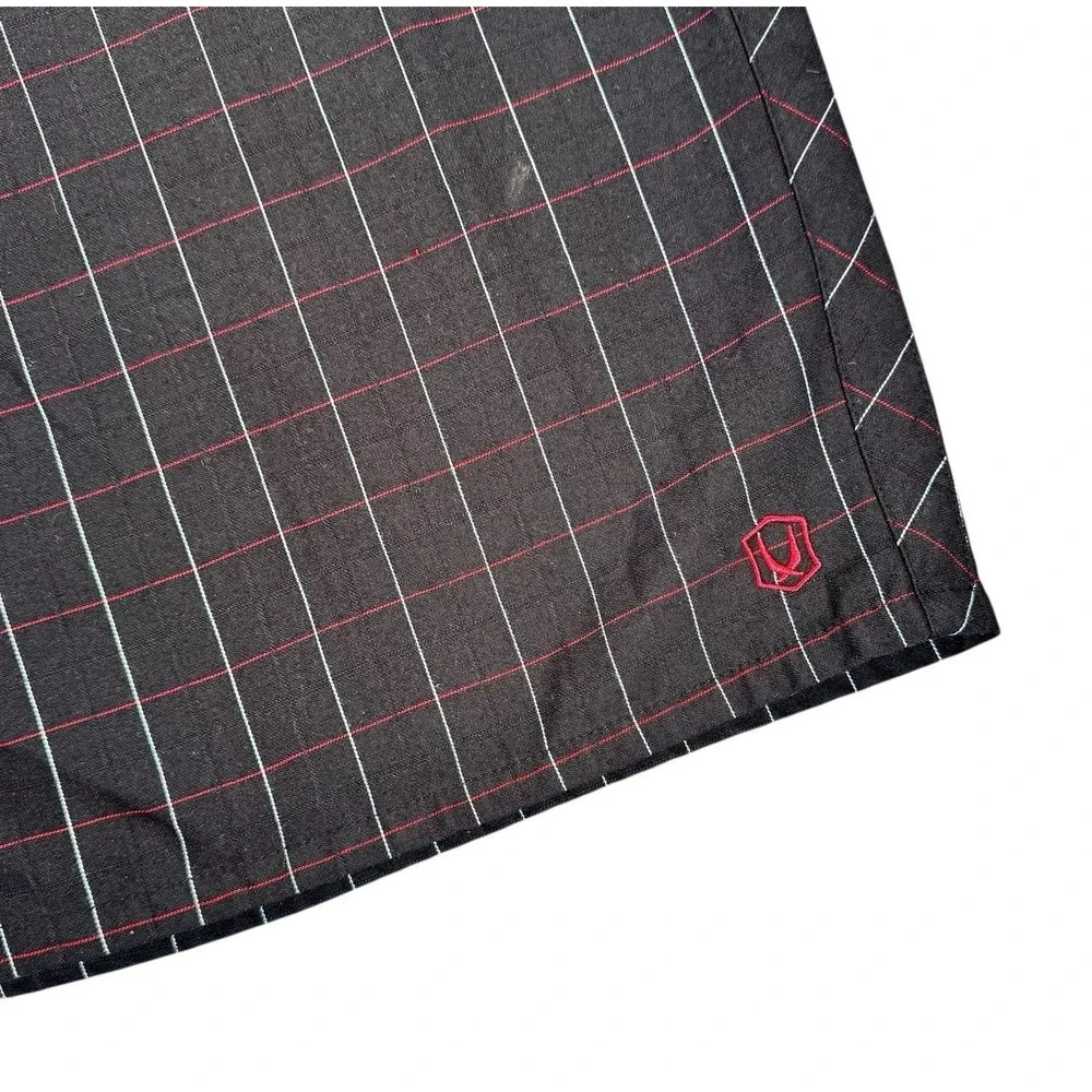Redsand Mens 36 Black Plaid Cargo Shorts Ripstop Boardshorts Hybrid Y2K Surf